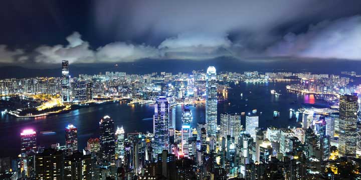 Vista de la Ciudad de Hong Kong