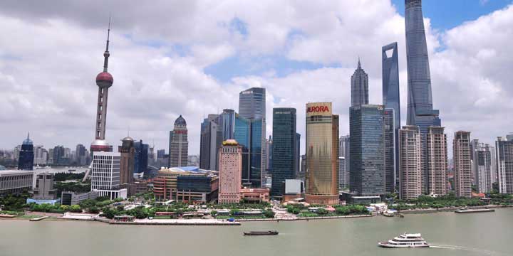 Vista de la Ciudad de Shanghai