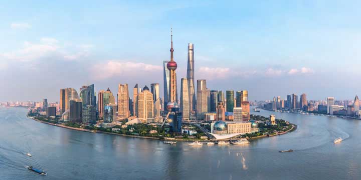 Vista de la Ciudad de Shanghai